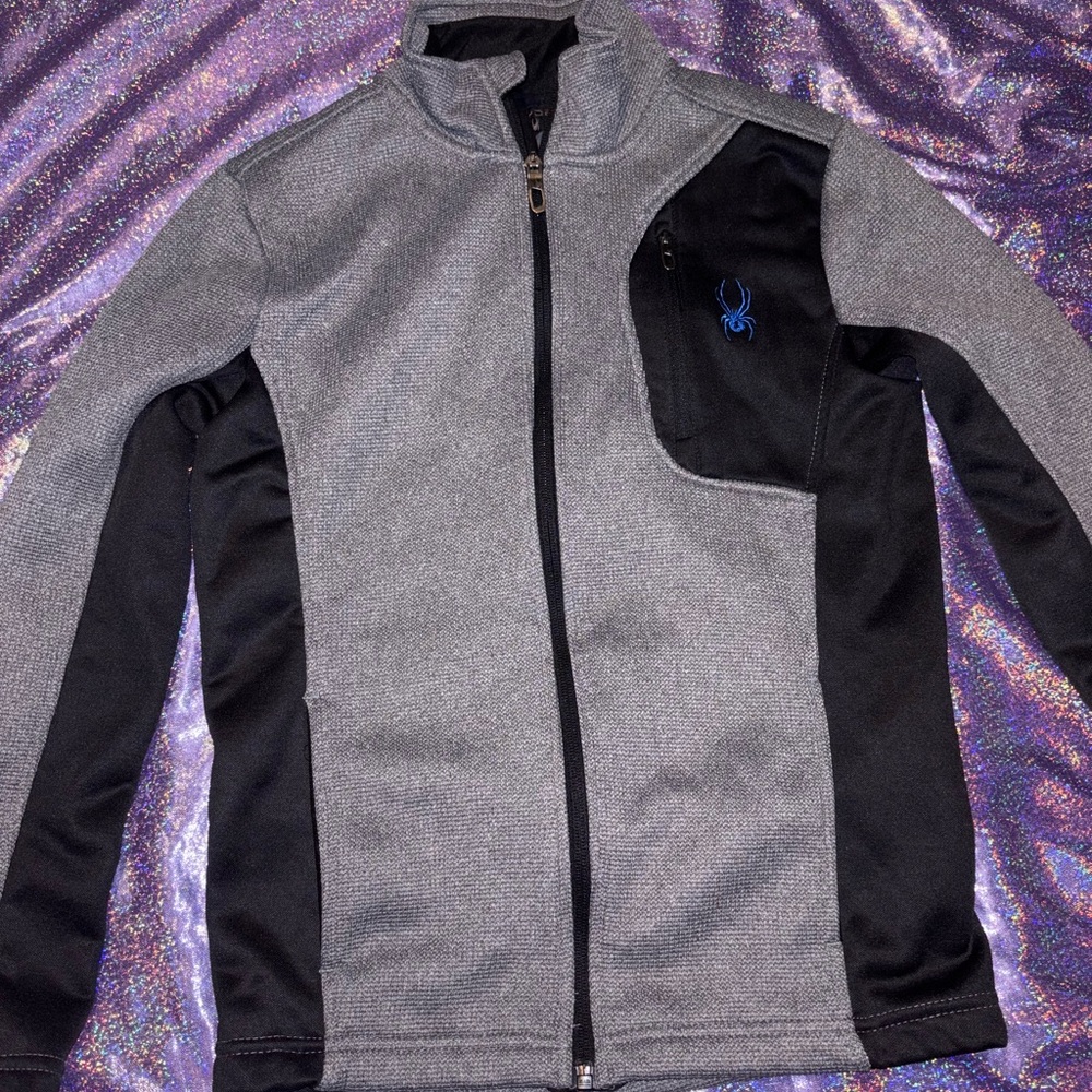 Boys Spyder Knit Full Zip Jacket